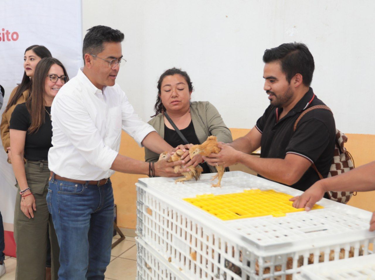 FORTALECE EDUARDO MEDÉCIGO ECONOMÍA FAMILIAR, ENTREGA PAQUETES DEL PROGRAMA AVES PARA EL PUEBLO